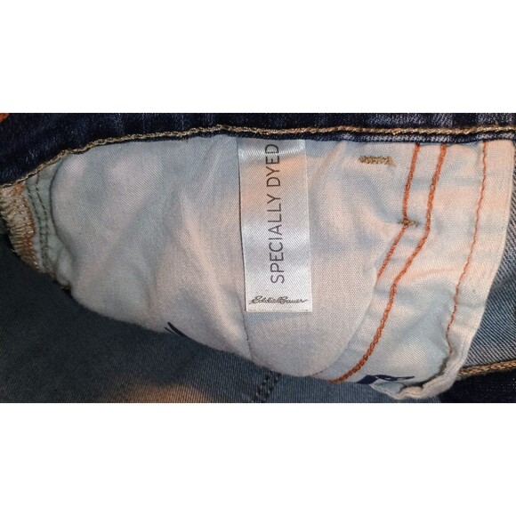 Eddie Bauer Jeans Women 6 Blue Denim Slightly Curvy Slim Straight Leg Stretch - Picture 6 of 8